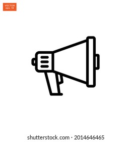 Diseño de ilustración de vector de icono Megaphone
