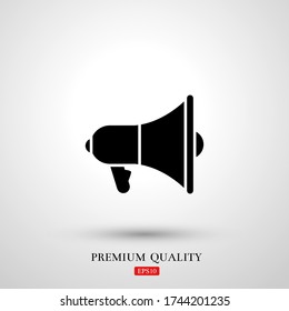 Megaphone icon. Vector illustration EPS 10.