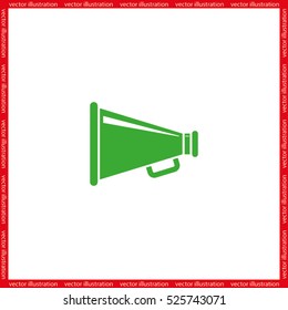 Megaphone icon, vector illustration eps10.