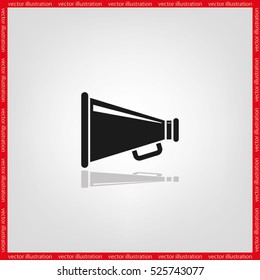 Megaphone icon, vector illustration eps10.