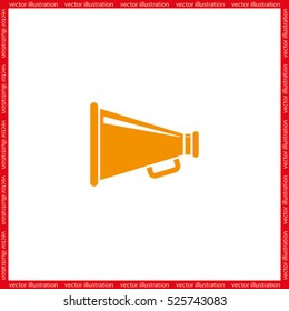 Megaphone icon, vector illustration eps10.