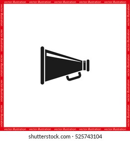 Megaphone icon, vector illustration eps10.
