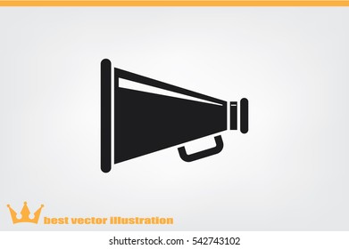 Megaphone icon, vector illustration eps10.