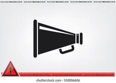 Megaphone icon, vector illustration eps10.