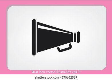 Megaphone icon, vector illustration eps10.
