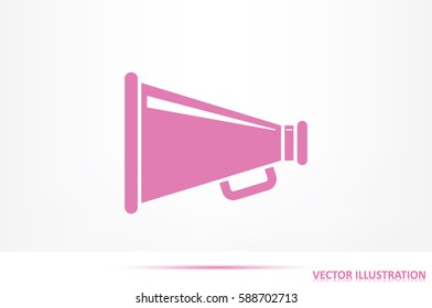 Megaphone icon, vector illustration eps10.