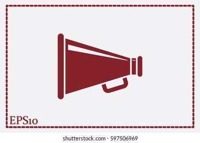 Megaphone icon, vector illustration eps10.