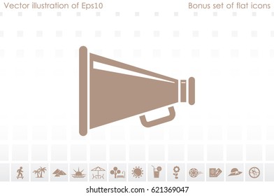 Megaphone icon, vector illustration eps10.