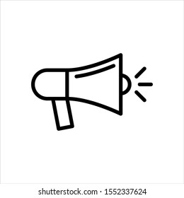 Megaphone Icon Vector Illustration Logo Template