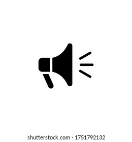 Megaphone icon vector illustration. Loudspeaker icon symbol