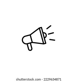 Megaphone icon vector illustration. Loudspeaker sign and symbol