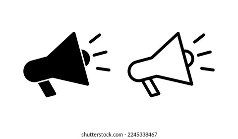 Megaphone icon vector illustration. Loudspeaker sign and symbol