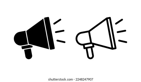 Megaphone icon vector illustration. Loudspeaker sign and symbol