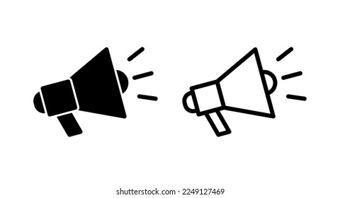 Megaphone icon vector illustration. Loudspeaker sign and symbol