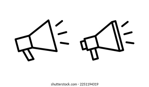 Megaphone icon vector illustration. Loudspeaker sign and symbol