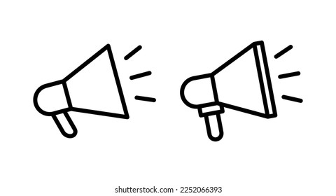 Megaphone icon vector illustration. Loudspeaker sign and symbol