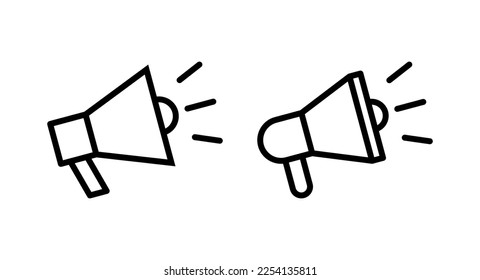 Megaphone icon vector illustration. Loudspeaker sign and symbol