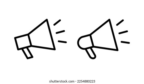 Megaphone icon vector illustration. Loudspeaker sign and symbol