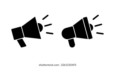 Megaphone icon vector illustration. Loudspeaker sign and symbol