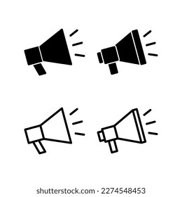 Megaphone icon vector illustration. Loudspeaker sign and symbol