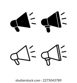 Megaphone icon vector illustration. Loudspeaker sign and symbol