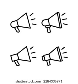Megaphone Symbol, Vektorgrafik. Lautsprecherzeichen und Symbol