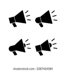 Megaphone icon vector illustration. Loudspeaker sign and symbol
