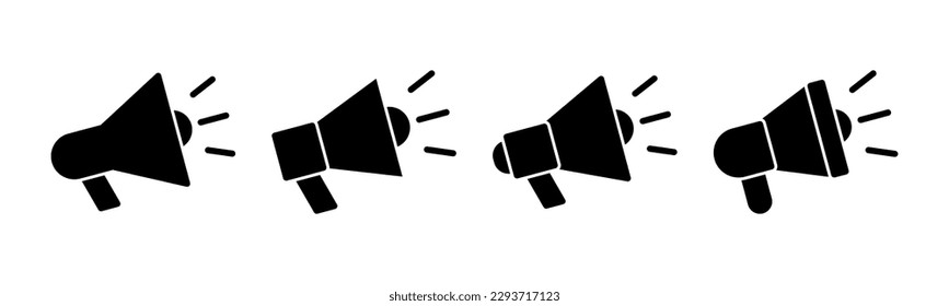 Megaphone icon vector illustration. Loudspeaker sign and symbol