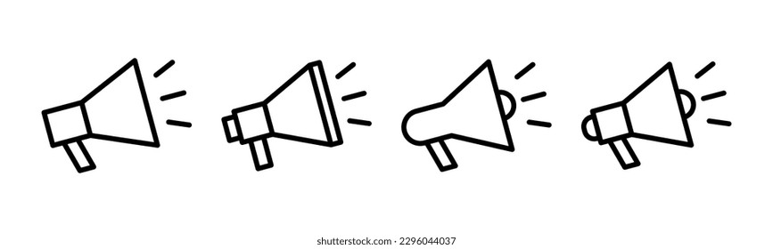 Megaphone icon vector illustration. Loudspeaker sign and symbol