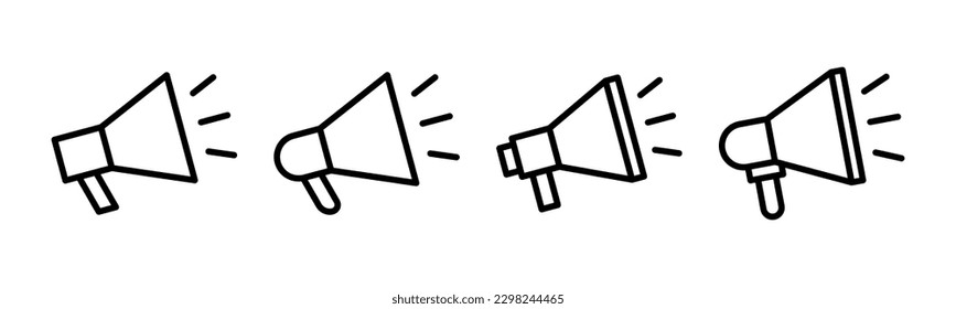 Megaphone icon vector illustration. Loudspeaker sign and symbol