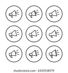 Megaphone icon vector illustration. Loudspeaker sign and symbol