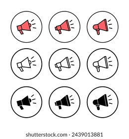 Megaphone icon vector illustration. Loudspeaker sign and symbol