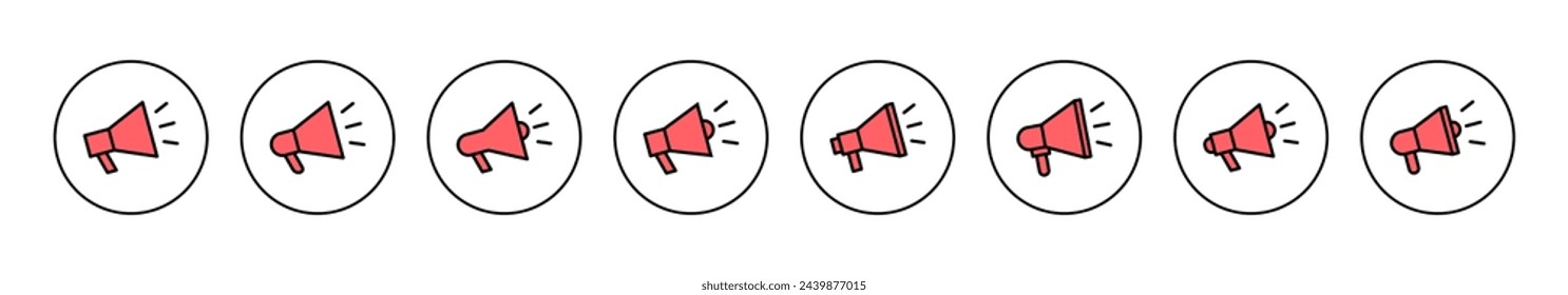 Megaphone icon vector illustration. Loudspeaker sign and symbol