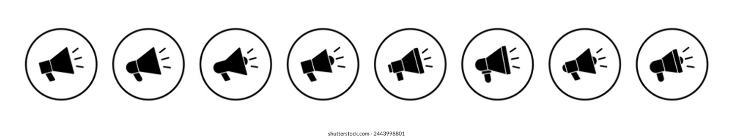 Megaphone icon vector illustration. Loudspeaker sign and symbol
