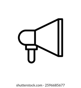 Megaphone icon vector illustration. Loudspeaker sign and symbol