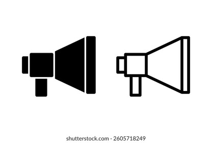 Megaphone icon vector illustration. Loudspeaker sign and symbol