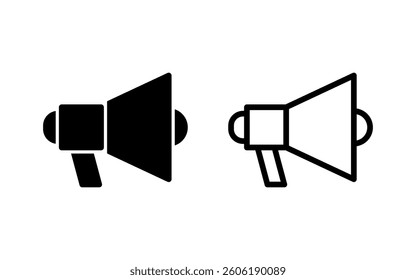 Megaphone icon vector illustration. Loudspeaker sign and symbol