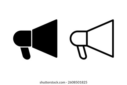 Megaphone icon vector illustration. Loudspeaker sign and symbol