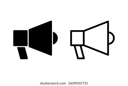 Megaphone icon vector illustration. Loudspeaker sign and symbol