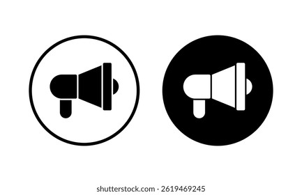 Ilustração do vetor do ícone do Megaphone. Sinal e símbolo de alto-falante