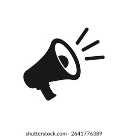 Megaphone icon vector illustration loudspeaker template