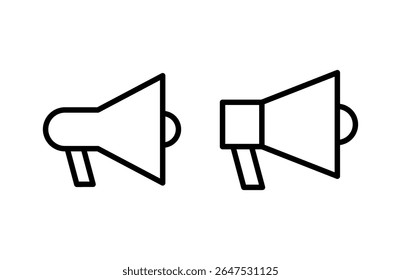 Megaphone icon vector illustration. Loudspeaker sign and symbol
