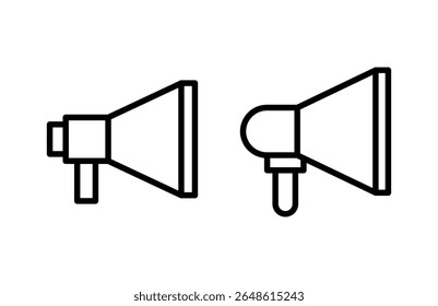 Megaphone icon vector illustration. Loudspeaker sign and symbol