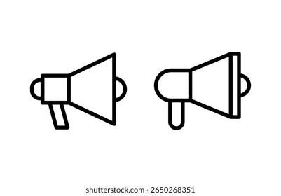 Megaphone icon vector illustration. Loudspeaker sign and symbol
