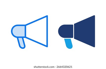 Megaphone icon vector illustration. Loudspeaker sign and symbol