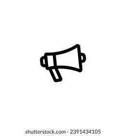 Megaphone icon vector illustration. outline icon for web, ui, and mobile apps