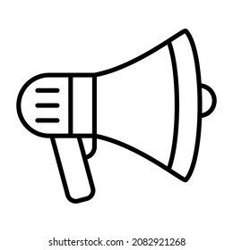 Imagen vectorial de icono megáfono. También se puede usar para aplicaciones web, aplicaciones móviles y medios impresos.