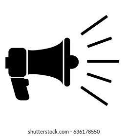 Megaphone icon vector isolated
