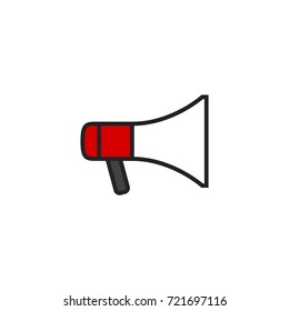 Megaphone Icon Vector Isolated