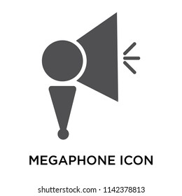 Megaphone icon vector isolated on white background for your web and mobile app design, Megaphone logo concept